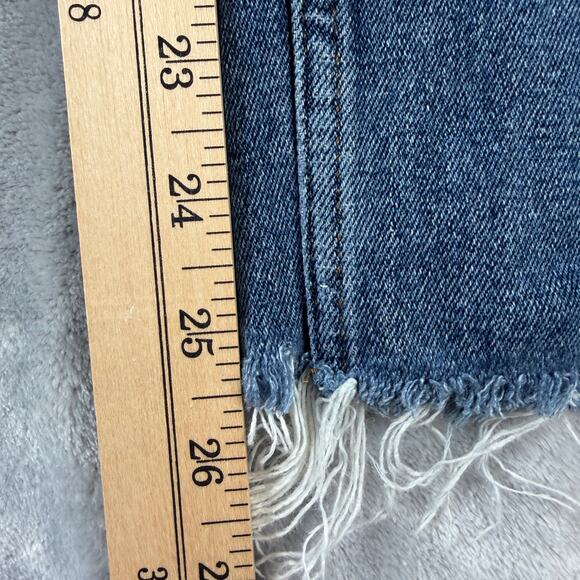 Reformation Serena High Skinny Jeans  Medium Wash Button Fly Size 25 - Picture 6 of 9